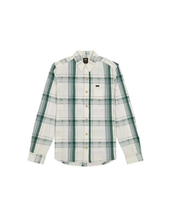 MESKA KOSZULA LEE LEESURE SHIRT ALGAE PLAID 112377248