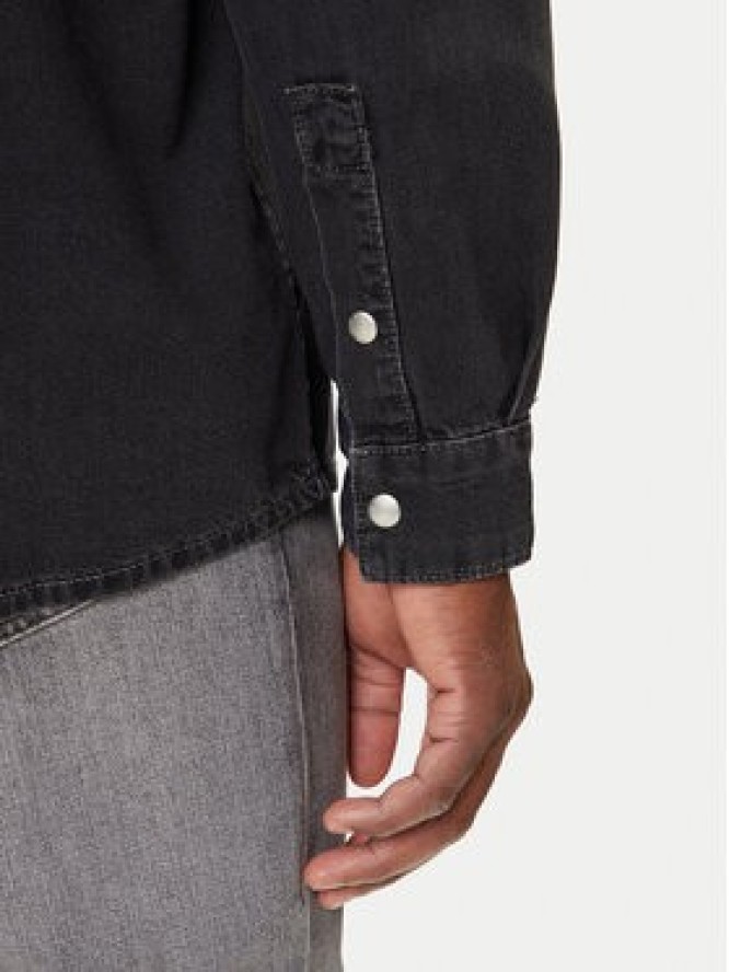 Karl Lagerfeld Jeans Koszula jeansowa A3M16001 Czarny Regular Fit