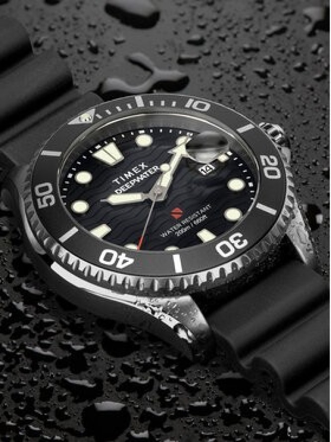 Timex Zegarek Deepwater Meridian TW2W81600 Srebrny