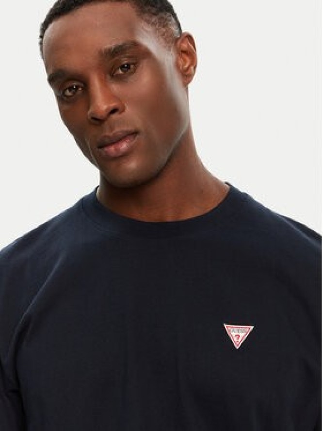 Guess Jeans T-Shirt M4YI46 K8FQ4 Granatowy Regular Fit