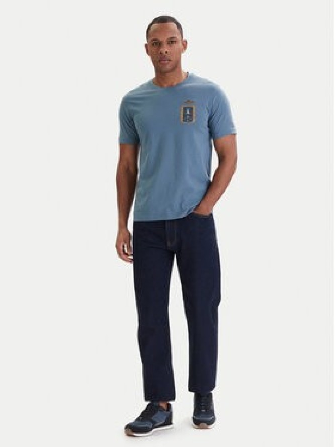 Aeronautica Militare T-Shirt 261TS2534UJ00641 Niebieski Regular Fit
