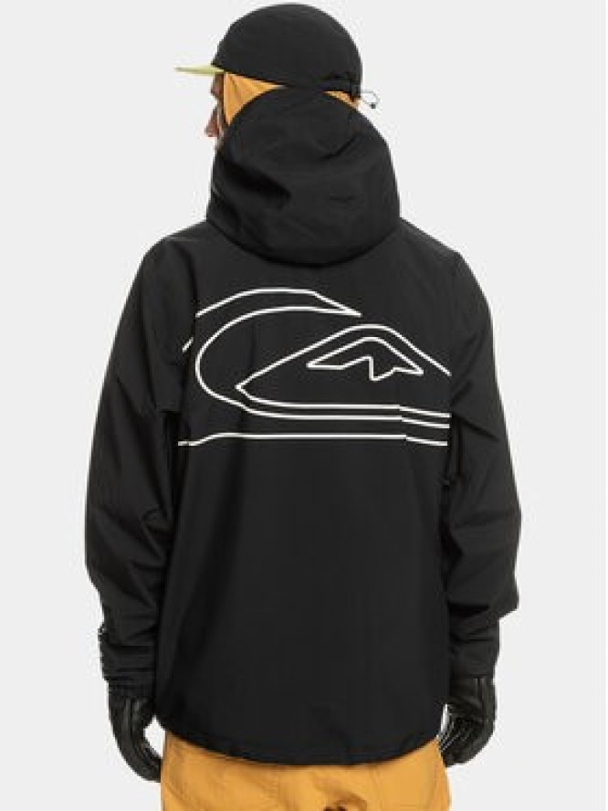 Quiksilver Kurtka outdoor High In Th Hood EQYTJ03436 Czarny Regular Fit