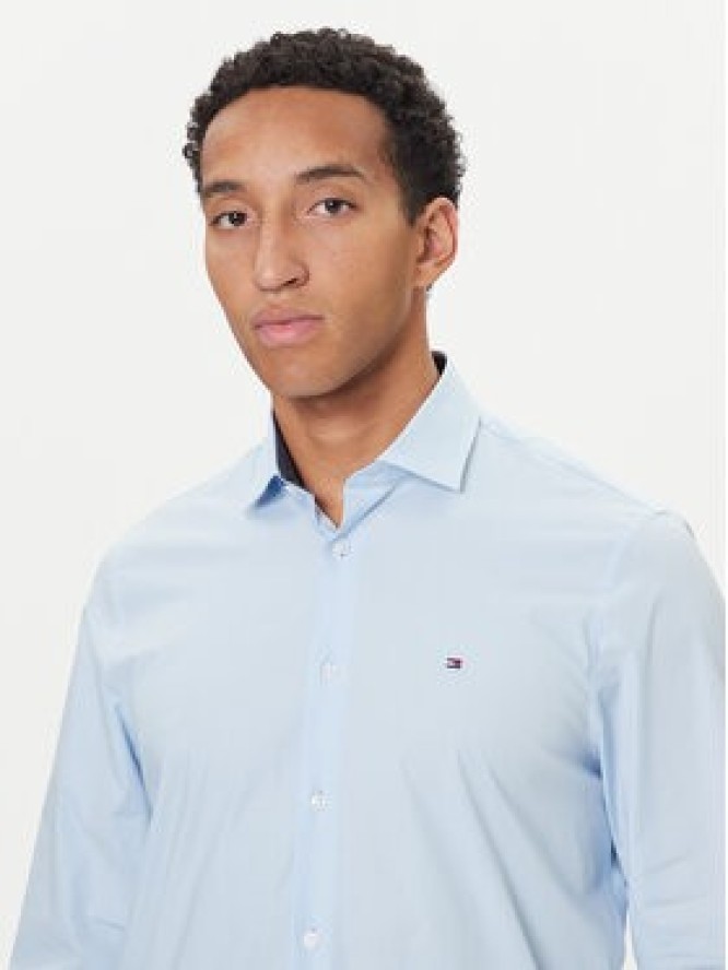 Tommy Hilfiger Koszula MW0MW40524 Błękitny Slim Fit