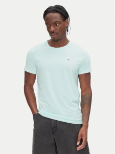 Tommy Jeans T-Shirt DM0DM04411 Zielony Slim Fit