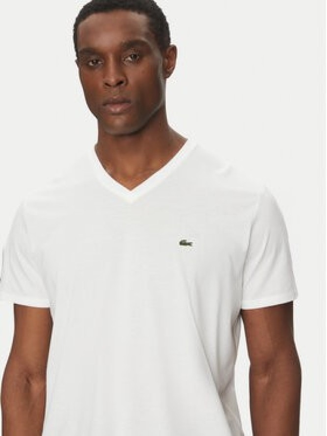 Lacoste T-Shirt TH6710 Biały Regular Fit