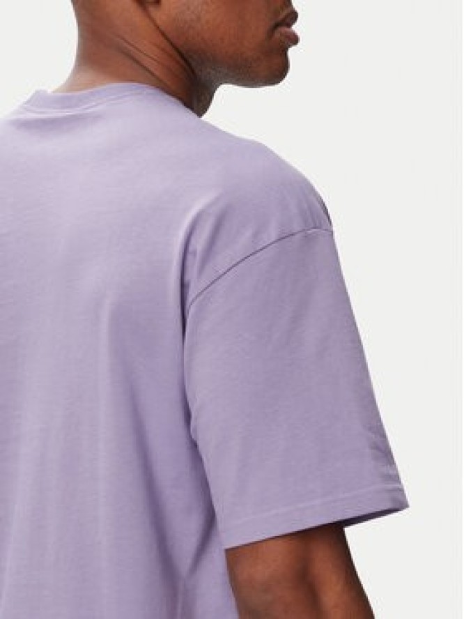 adidas T-Shirt Trefoil Essentials Loose KV3140 Fioletowy Regular Fit