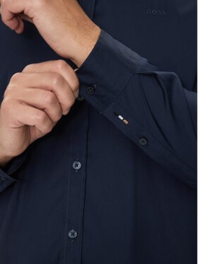 Boss Koszula Roan 50520291 Granatowy Slim Fit
