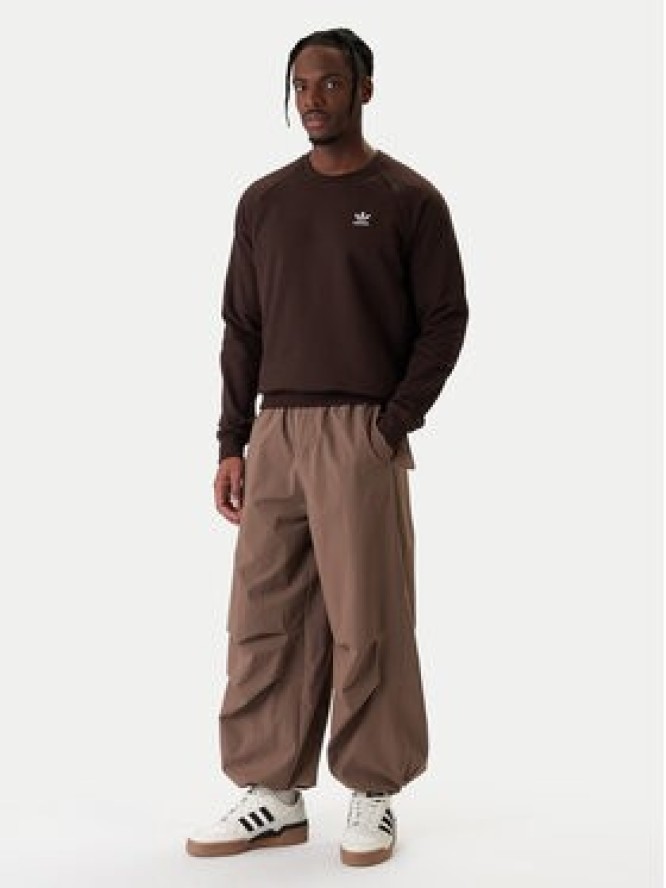 adidas Bluza Trefoil Essentials KE1141 Brązowy Regular Fit