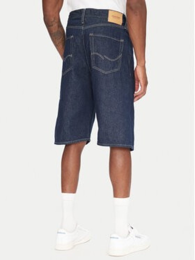Jack & Jones Szorty jeansowe Ron 12272214 Granatowy Baggy Fit