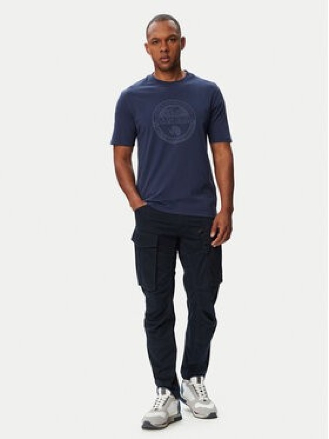 Napapijri T-Shirt S-Bollo SS 3 NP0A8BAF Granatowy Regular Fit