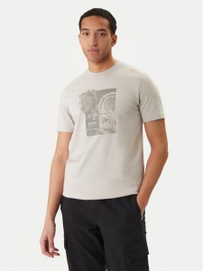 BOSS T-Shirt Imprint 50556007 Beżowy Regular Fit