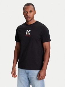 KARL LAGERFELD T-Shirt 755099 553270 Czarny Regular Fit
