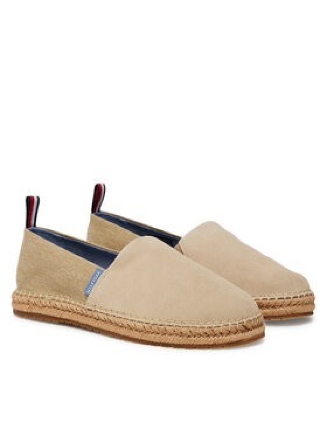 Tommy Hilfiger Espadryle Hilfiger Flex Mix Espadrille FM0FM05497 Beżowy