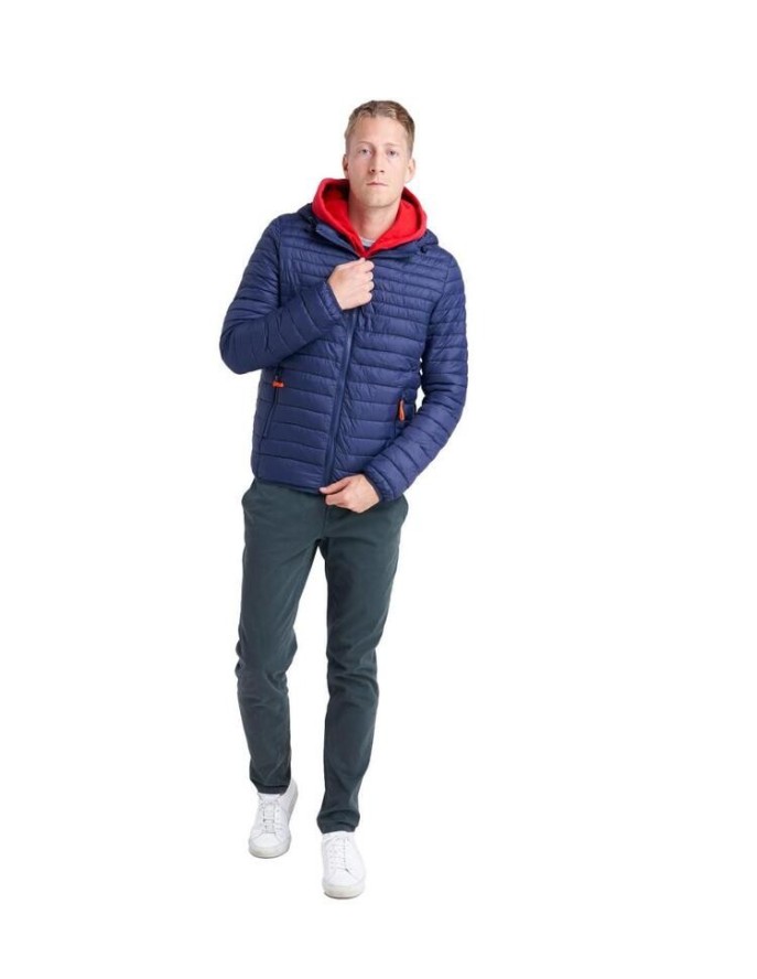 Męska kurtka Leone z kapturem i zamkiem Basic
