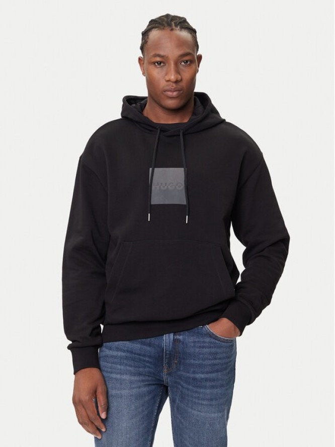 HUGO Bluza Duspliter 50542787 Czarny Relaxed Fit