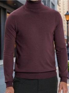 Klasyczny golf - bordowy