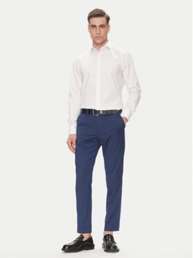 Calvin Klein Koszula LV019EU029 Biały Slim Fit