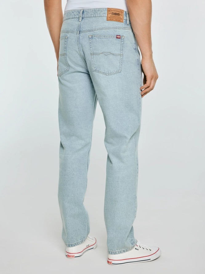 Jeansy męskie loose niebieskie Zack 185