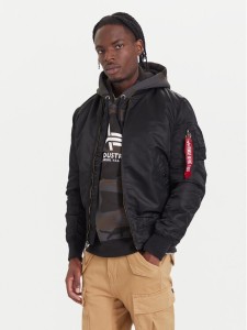 Alpha Industries Kurtka bomber Ma-1 Vf 59 Long 168100 Czarny Slim Fit