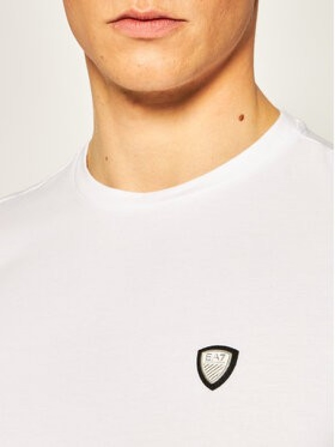 EA7 Emporio Armani T-Shirt 8NPTL7 PJ03Z 1100 Biały Regular Fit