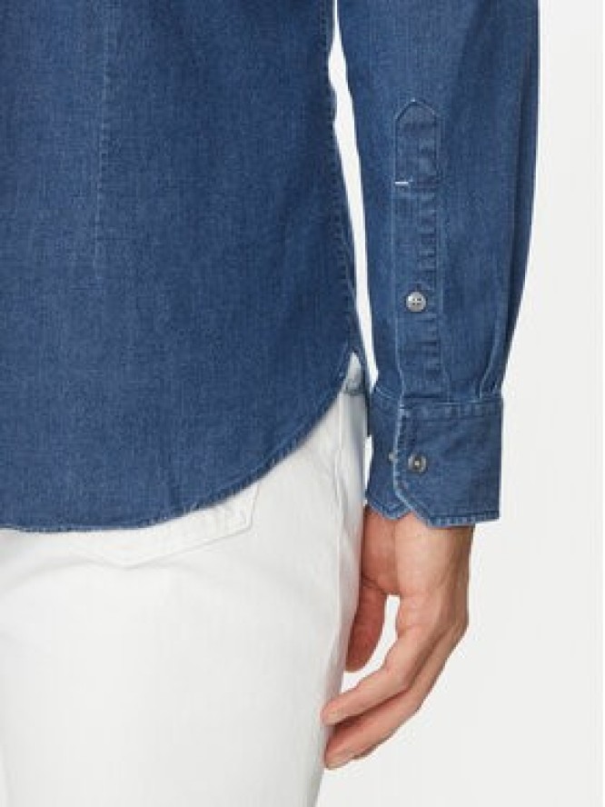 Michael Kors Koszula jeansowa MD0MD91441 Granatowy Slim Fit