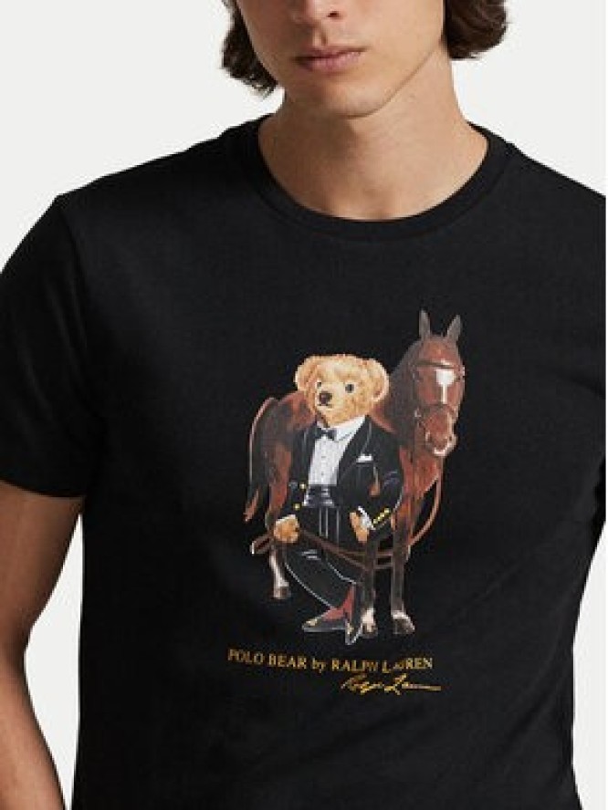 Polo Ralph Lauren T-Shirt 710P08093002 Czarny Custom Slim Fit