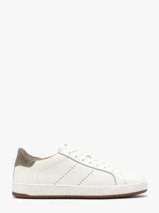 Białe półbuty sportowe na dwukolorowym spodzie