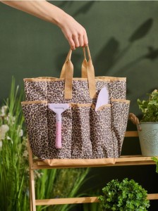 Torba ogrodowa w panterkę - beżowy