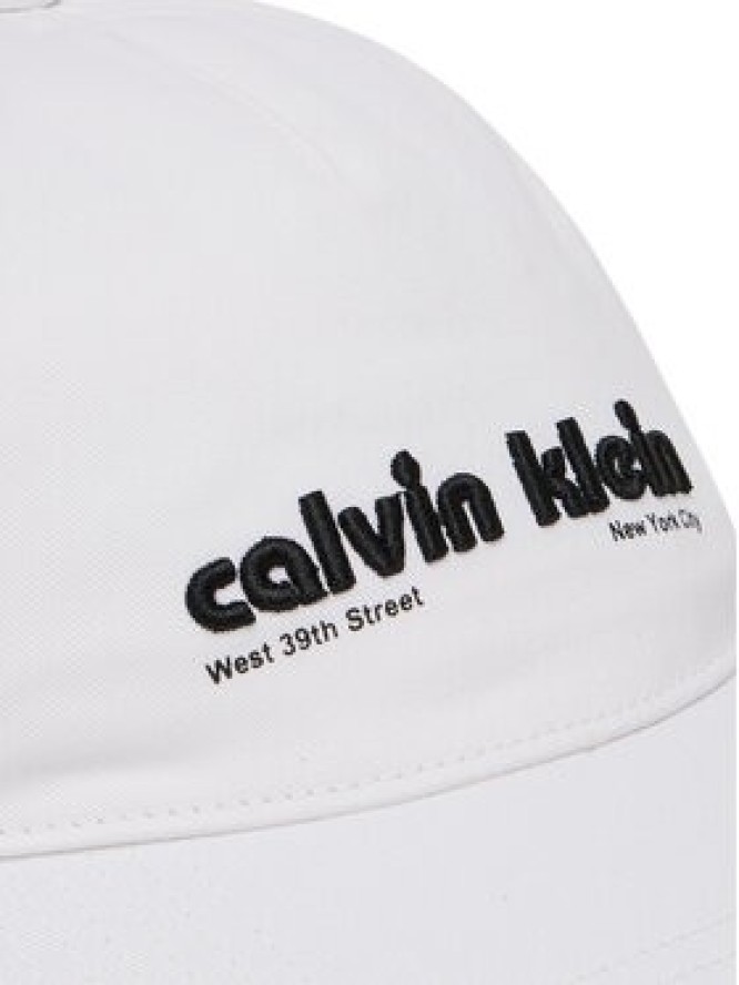 Calvin Klein Jeans Czapka z daszkiem Small Monogram LV04G5061G Biały