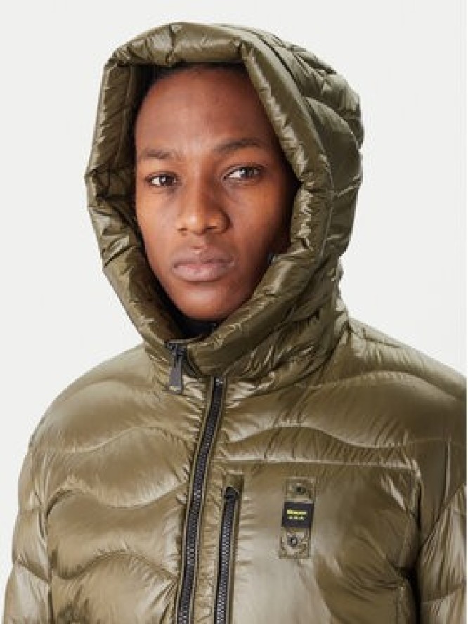 Blauer Kurtka puchowa Impermeabile 25WBLUK03068 Zielony Regular Fit