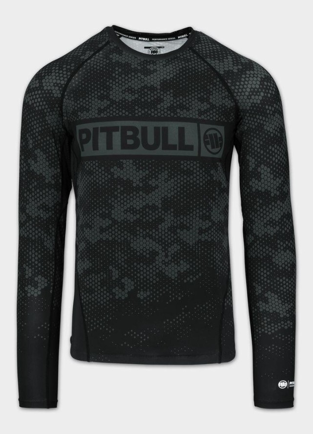 Męski Rashguard longsleeve PITBULL koszulka techniczna HEX CAMO HILLTOP