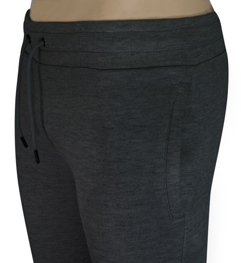 Spodnie Dresowe Popielate, Ciemne Sportowe Męskie ze Ściągaczami, Zwężane -Brave Soul