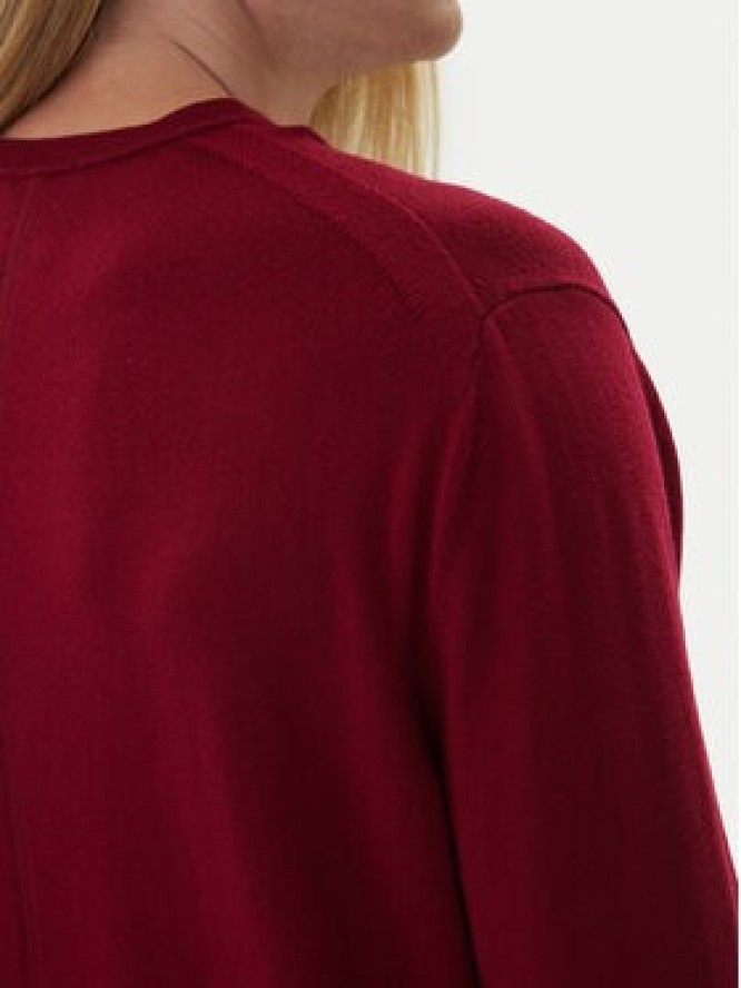 Calvin Klein Sweter LV04LB305G Czerwony Regular Fit