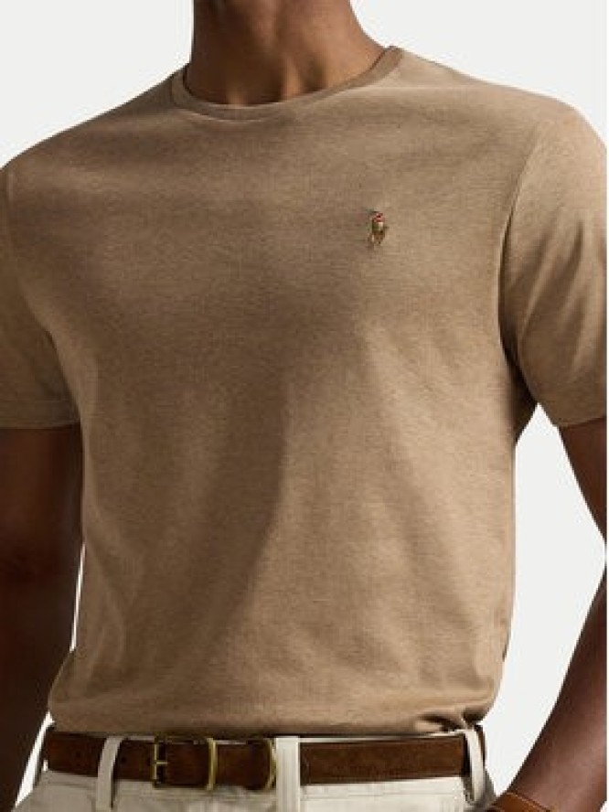 Polo Ralph Lauren T-Shirt 710740727103 Beżowy Custom Slim Fit
