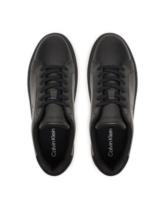 Calvin Klein Sneakersy Classic Cupsole Laceup Lth YM0YM01435 Czarny