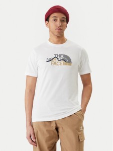 The North Face T-Shirt Mountain Line NF0A8GUX Biały Regular Fit