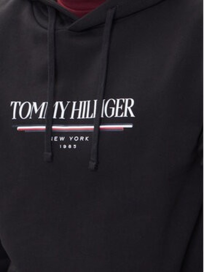 Tommy Hilfiger Bluza Brand Love MW0MW40534 Czarny Regular Fit