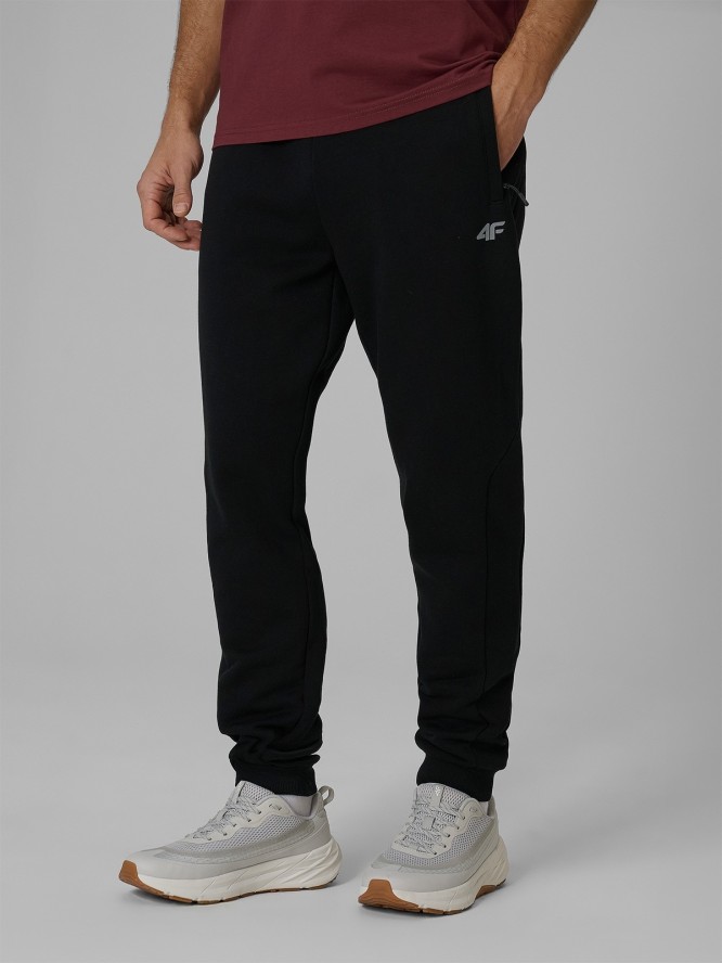4F Spodnie dresowe joggery męskie - czarne S