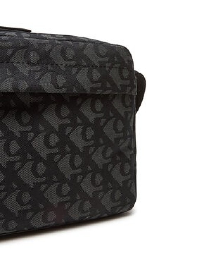 Calvin Klein Saszetka Slouched Monogram Mini Zip Fligh LV04G3175G Czarny