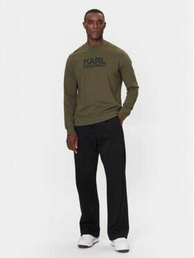KARL LAGERFELD Bluza 705091 554917 Zielony Regular Fit