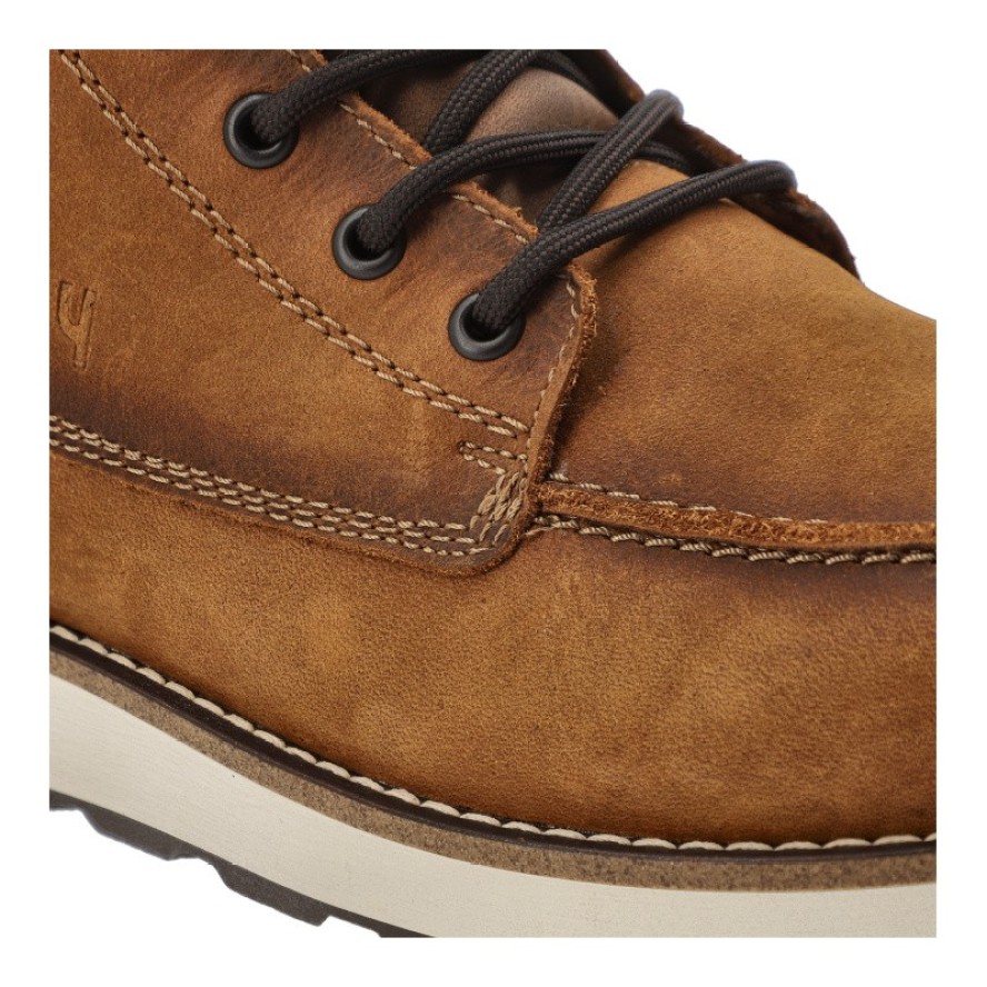 Żółte Botki Rieker Skórzane Trzewiki Męskie