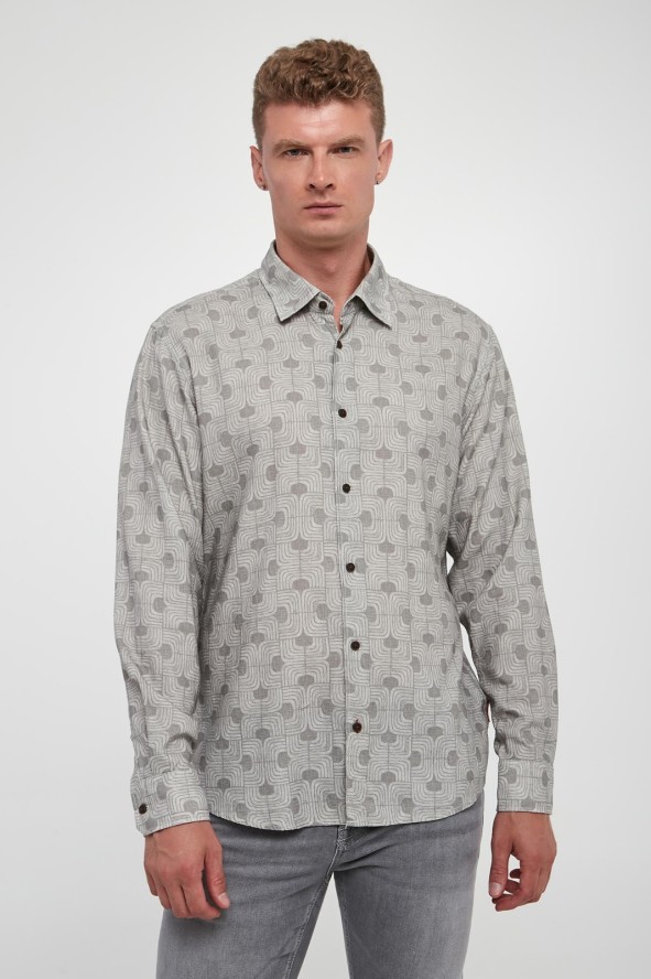 Koszula męska ze wzorem Hansen-W JOOP! JEANS