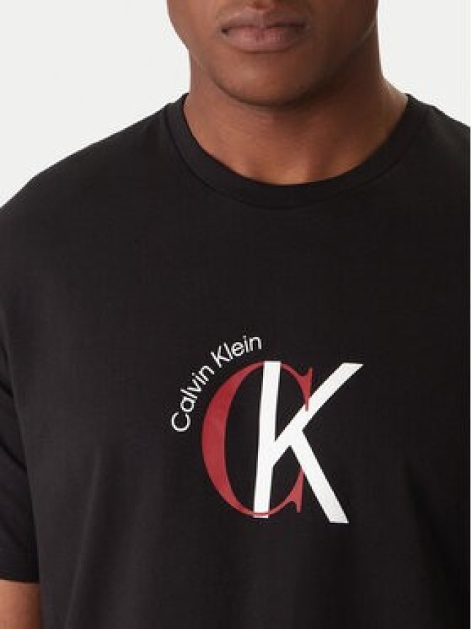 Calvin Klein Jeans T-Shirt 2Tone Graphic LV14RE829G Czarny Regular Fit