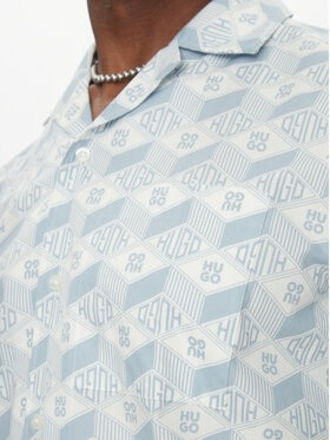 HUGO Koszula Ellino 50539705 Błękitny Regular Fit