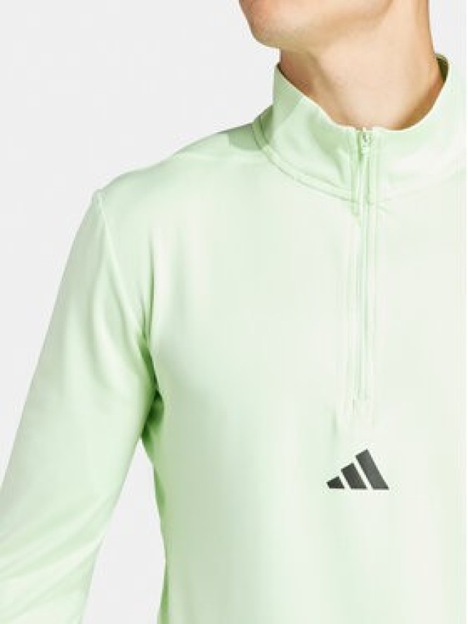 adidas Bluza techniczna Workout IS3803 Zielony Slim Fit