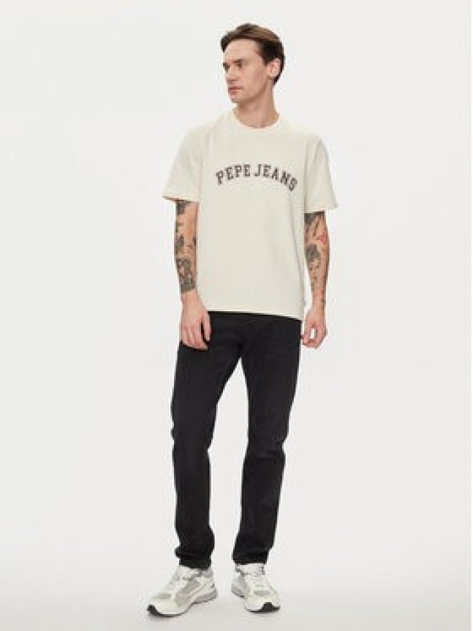 Pepe Jeans T-Shirt Clement PM509220 Beżowy Regular Fit