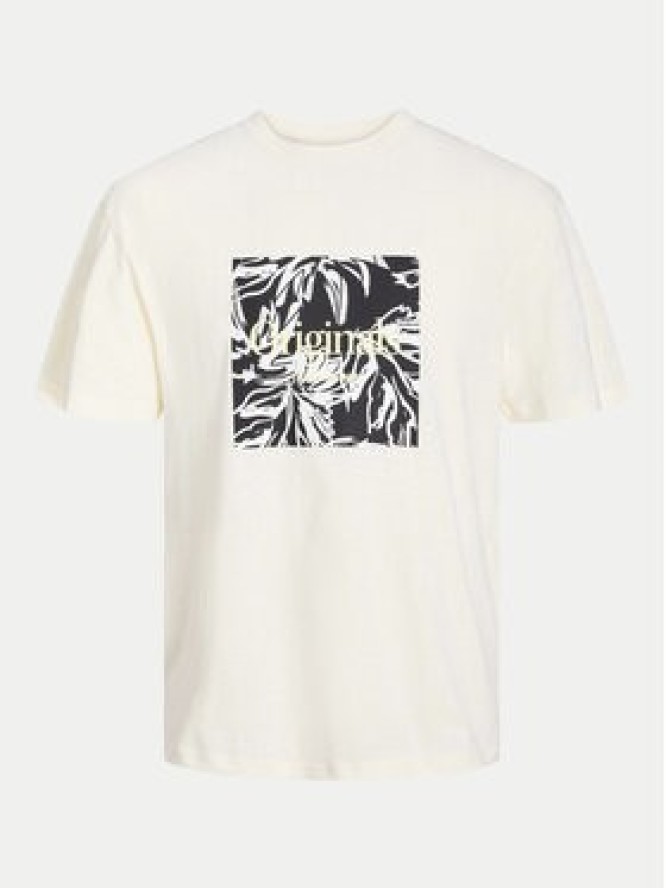 Jack & Jones T-Shirt Lafayette 12250436 Écru Relaxed Fit