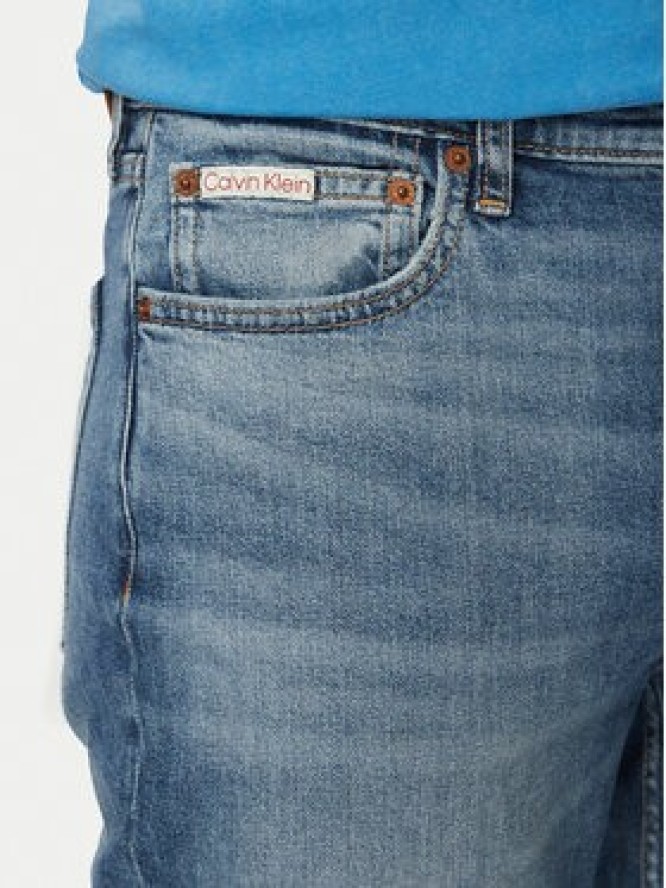 Calvin Klein Jeans Jeansy LV04RF742G Niebieski Tapered Fit