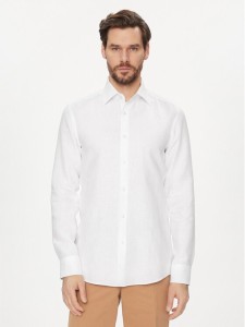 Boss Koszula H Hank Kent C1 214 50490234 Biały Slim Fit