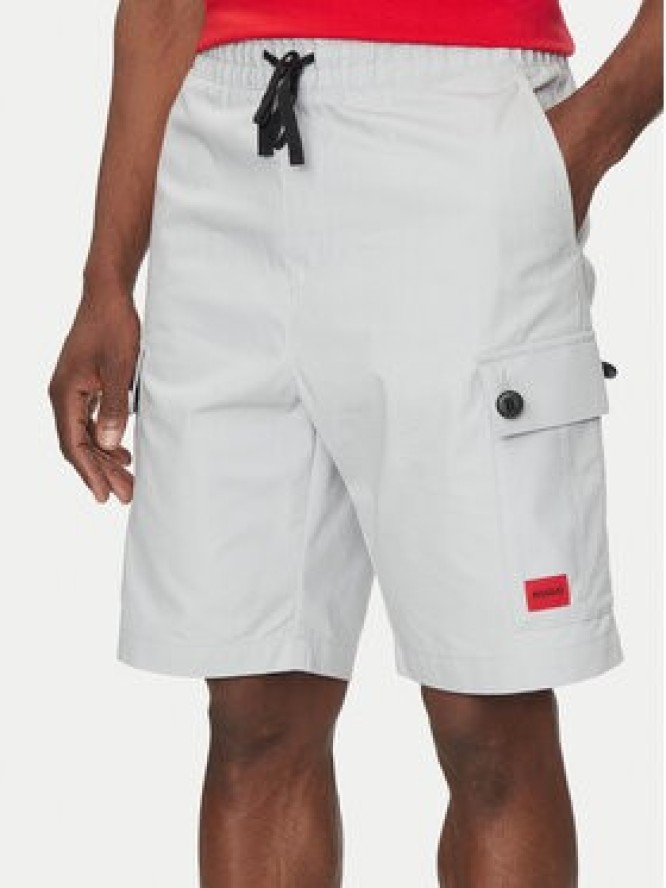 HUGO Szorty materiałowe Garlio 50510594 Szary Regular Fit